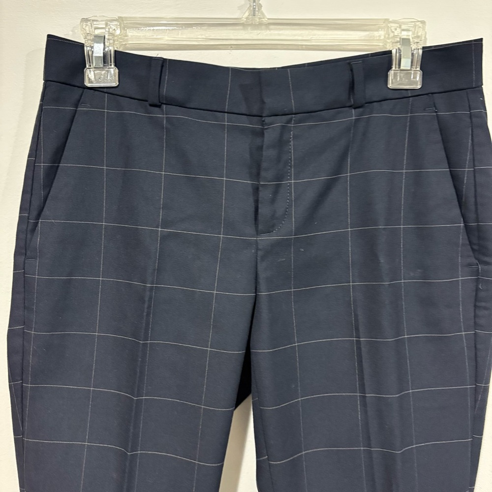 Navy and White Design Career Capri Pants